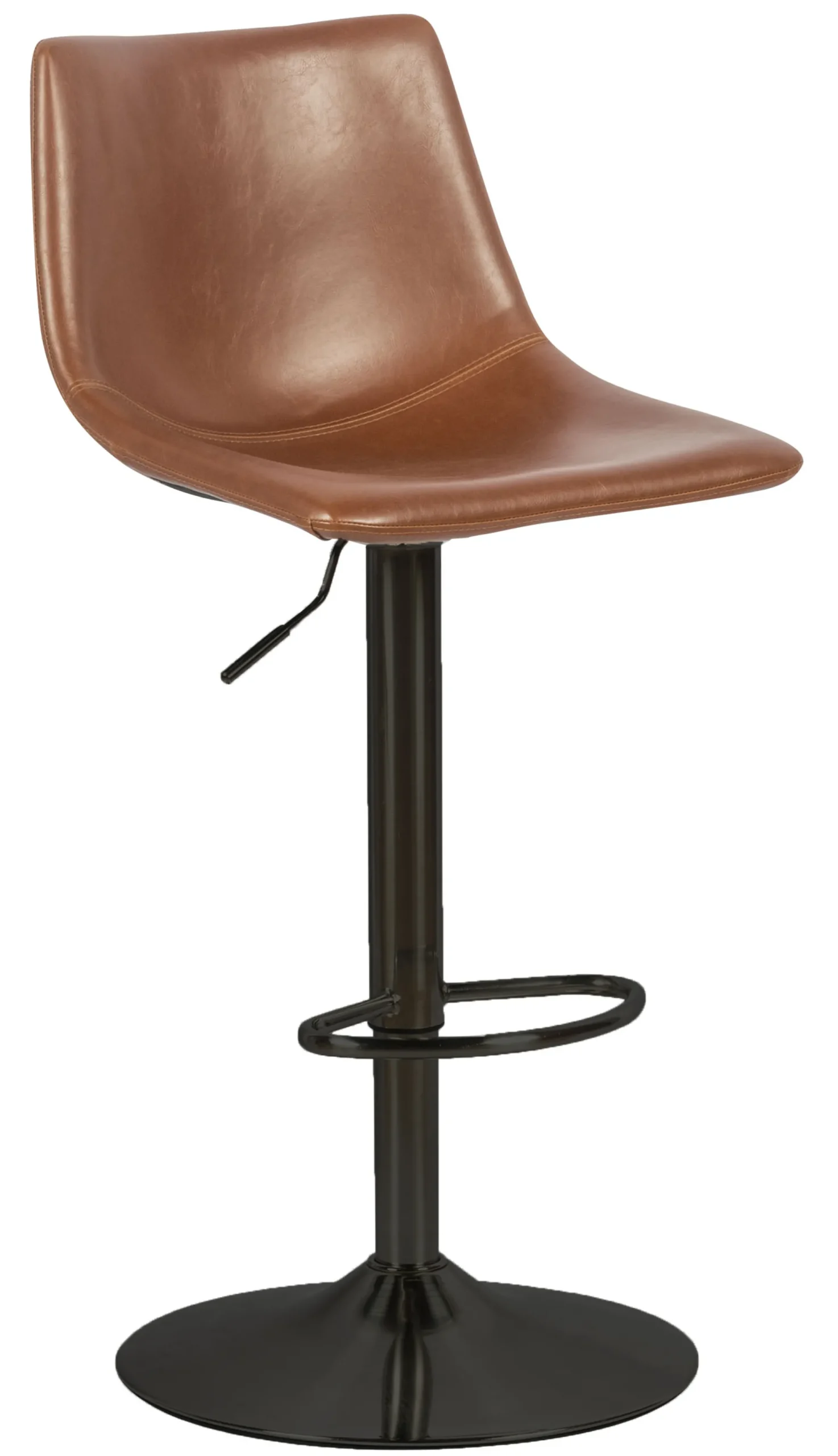 Olivia kunstlæder cognac/sort