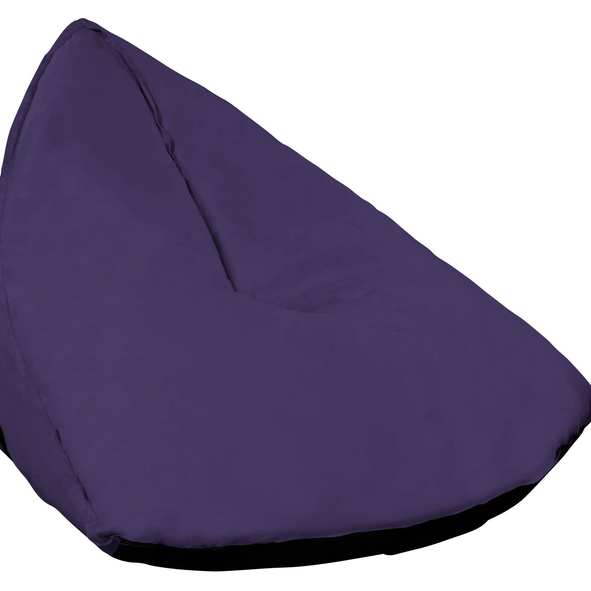 Oval sækkestol stof lilla