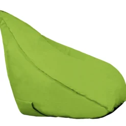 Oval sækkestol stof lysegrøn