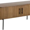 Palma jalousiskab 138x40x53,5cm eg smoked/sort