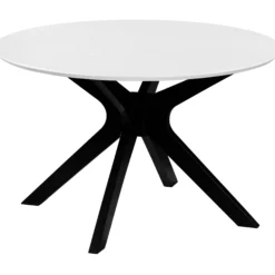 Palmi 120x120x75cm eg hvid/sort
