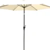 Parasol med vip beige 3m