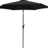 Parasol med vip sort 3m