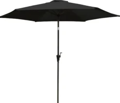 Parasol med vip sort 3m
