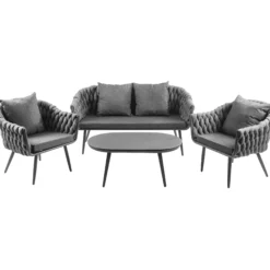 Porto sofasæt grå