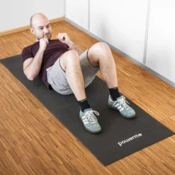 Powerme yogamåtte sort