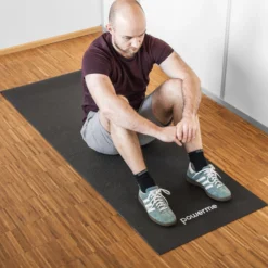 Powerme yogamåtte sort