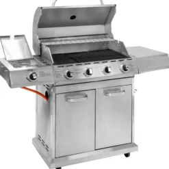 Premium gasgrill med 4 brændere og sideblus