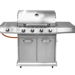 Premium gasgrill med 4 brændere og sideblus