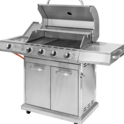 Premium gasgrill med 4 brændere og sideblus