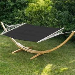 Premium hængekøje 200x150cm sort
