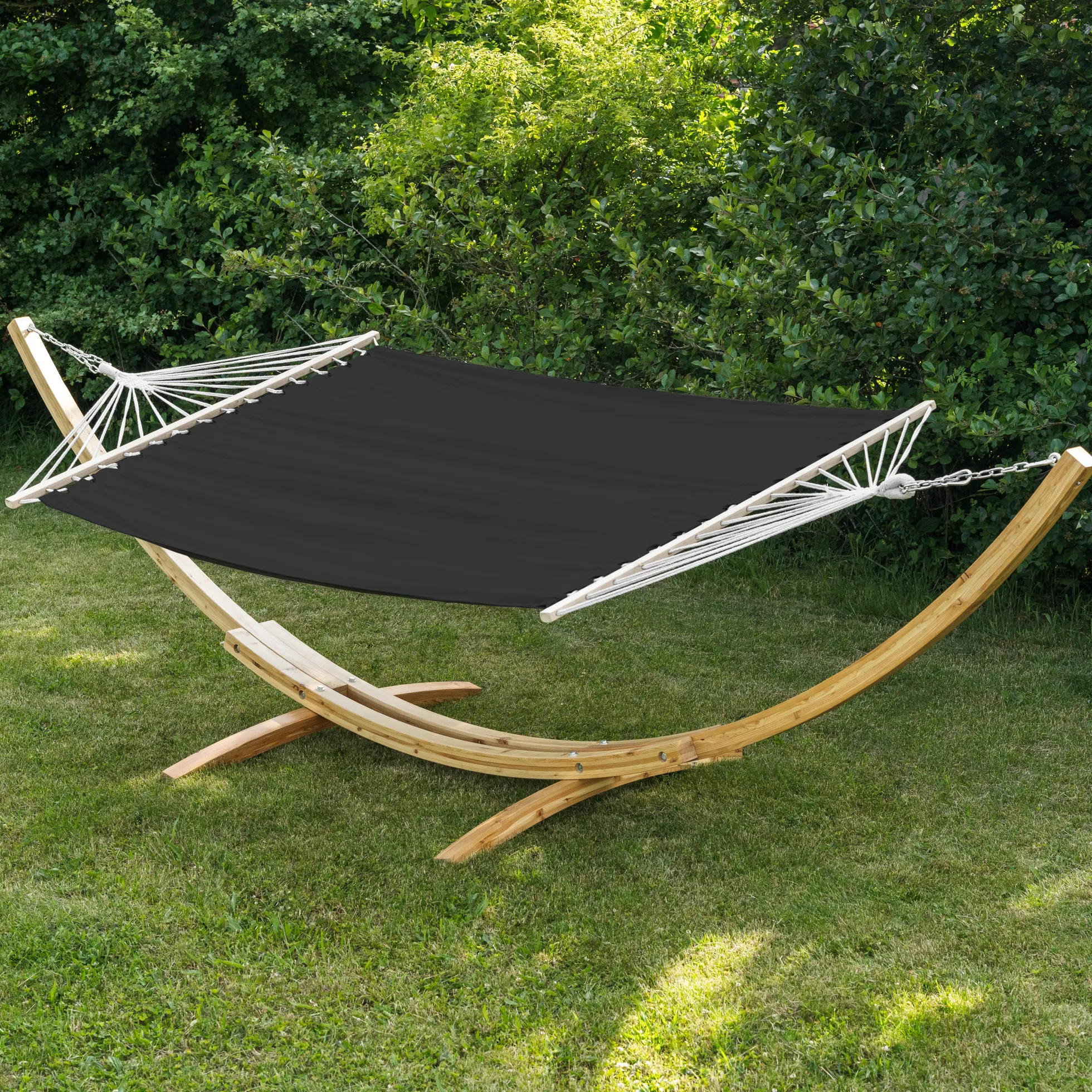 Premium hængekøje 200x150cm sort