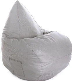 Premium oval sækkestol beige