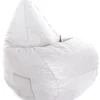Premium oval sækkestol creme