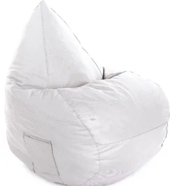 Premium oval sækkestol creme