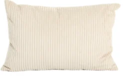 Pude fløjl beige 60x40cm