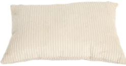 Pude fløjl beige 60x40cm