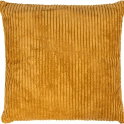 Pude fløjl gul 50x50cm