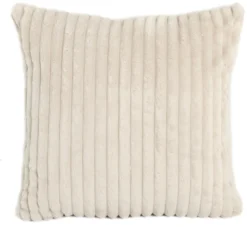 Pude imiteret pels beige 50x50cm