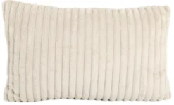 Pude imiteret pels beige 60x40cm