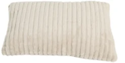 Pude imiteret pels beige 60x40cm