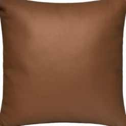 Pude læder brun 38x38cm