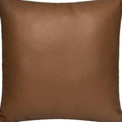 Pude læder brun 38x38cm