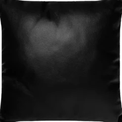 Pude læder sort 38x38cm