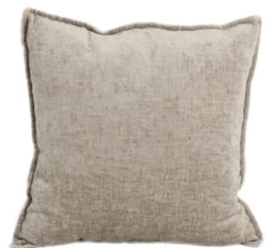 Pude velour gråbrun 50x50cm