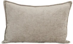 Pude velour gråbrun 60x40cm