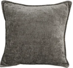 Pude velour grå 50x50cm