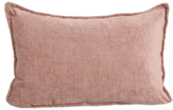Pude velour rosa 60x40cm