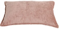 Pude velour rosa 60x40cm