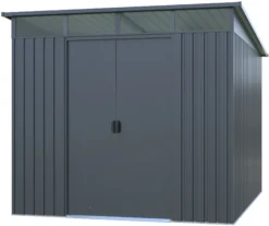 Redskabsskur stål antracit 6.6m2