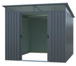 Redskabsskur stål antracit 6.6m2