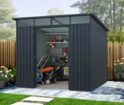 Redskabsskur stål antracit 4.5m2