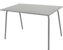 Rektangulært bord metal mørkegrå 120x70x71cm