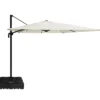 Roma parasol 360rotation beige med Parasolfod 100L