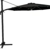 Roma parasol 360-rotation LED sort 3m