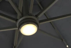 Roma parasol 360-rotation LED sort 3m
