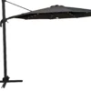 Roma parasol 360-rotation LED mørkegrå 3m