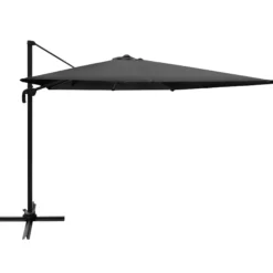 Roma Parasol 360rotation mørkegrå
