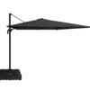 Roma Parasol 360rotation sort med Parasolfod 100L