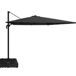 Roma Parasol 360rotation sort med Parasolfod 100L