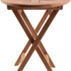 Rundt havebord teaktræ ø60cm