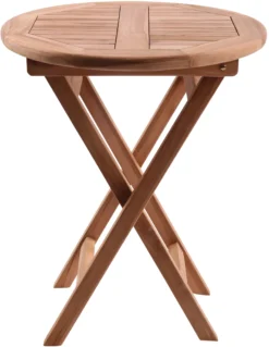 Rundt havebord teaktræ ø60cm