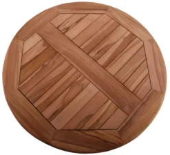 Rundt havebord teaktræ ø60cm