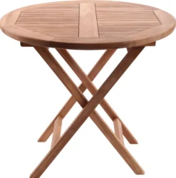 Rundt havebord teaktræ ø80cm