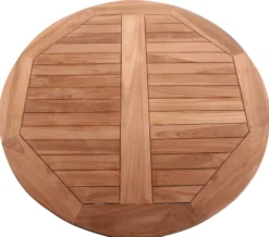 Rundt havebord teaktræ ø80cm