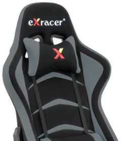 Ryglæn til Exracer Kevin sort/grå